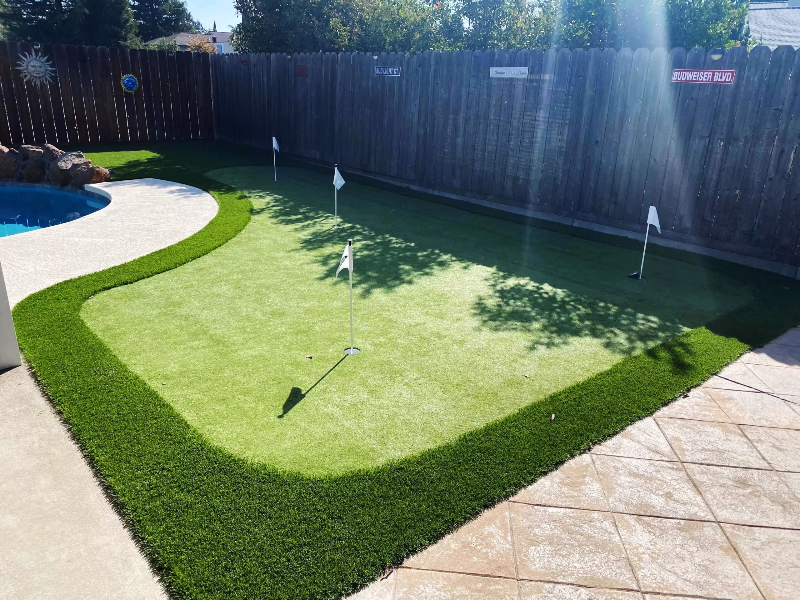 Synthetic Putting Green Installation